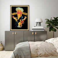 Thumbnail for Wall Art 60cmx90cm Birra Itala Pilsen Black Frame Canvas