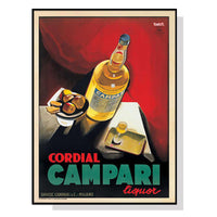 Thumbnail for Wall Art 100cmx150cm Cordial Campari Liquor Black Frame Canvas
