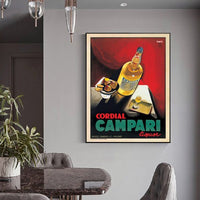 Thumbnail for Wall Art 80cmx120cm Cordial Campari Liquor Black Frame Canvas