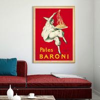 Thumbnail for Wall Art 40cmx60cm Pates Baroni Pasta Gold Frame Canvas
