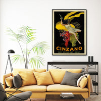 Thumbnail for Wall Art 70cmx100cm Cinzano Black Frame Canvas