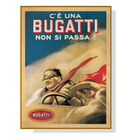 Thumbnail for Wall Art 90cmx135cm Bugatti Gold Frame Canvas