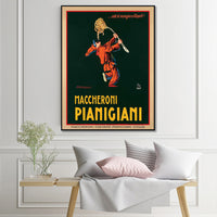 Thumbnail for Wall Art 70cmx100cm Maccheroni Pianiciani Black Frame Canvas