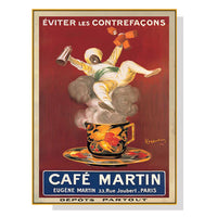 Thumbnail for Wall Art 80cmx120cm Cafe Martin Gold Frame Canvas