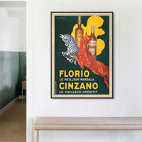 Thumbnail for Wall Art 60cmx90cm Florio Cinzano Black Frame Canvas