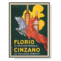 Thumbnail for Wall Art 70cmx100cm Florio Cinzano Black Frame Canvas