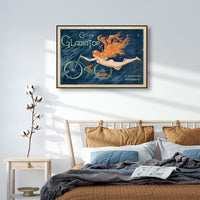 Thumbnail for Wall Art 70cmx100cm Marchio Art Cycles Gladiator Black Frame Canvas