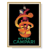 Thumbnail for Wall Art 100cmx150cm Bitter Campari Gold Frame Canvas