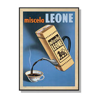 Thumbnail for Wall Art 70cmx100cm Miscela Leone, 1950 Black Frame Canvas
