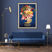 Thumbnail for Wall Art 50cmx70cm Cirio By Leonetto Cappiello Black Frame Canvas