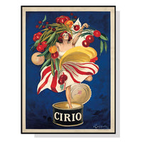 Thumbnail for Wall Art 100cmx150cm Cirio By Leonetto Cappiello Black Frame Canvas