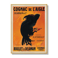 Thumbnail for Wall Art 70cmx100cm Cognac de l'Aigle Gold Frame Canvas