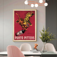Thumbnail for Wall Art 100cmx150cm Porto Pitters Vintage Gold Frame Canvas