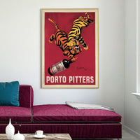 Thumbnail for Wall Art 70cmx100cm Porto Pitters Vintage Gold Frame Canvas