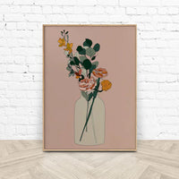 Thumbnail for Wall Art 80cmx120cm Boho Floral Wood Frame Canvas