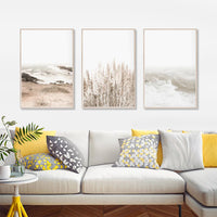 Thumbnail for Wall Art 70cmx100cm Coastal Beach 3 Sets Wood Frame Canvas