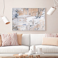Thumbnail for Wall Art 50cmx70cm Modern Abstract Oil Painting Style White Frame Canvas