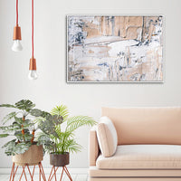 Thumbnail for Wall Art 40cmx60cm Modern Abstract Oil Painting Style White Frame Canvas