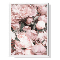 Thumbnail for Wall Art 70cmx100cm Peony White Frame Canvas