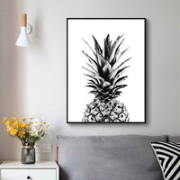 Thumbnail for Wall Art 50cmx70cm Pineapple Black Frame Canvas