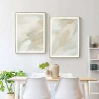 Thumbnail for Wall Art 50cmx70cm Beige and Sage Green 2 Sets Gold Frame Canvas