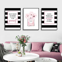 Thumbnail for Wall Art 40cmx60cm Fashion Prints 3 Sets Black Frame Canvas