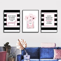 Thumbnail for Wall Art 40cmx60cm Fashion Prints 3 Sets Black Frame Canvas