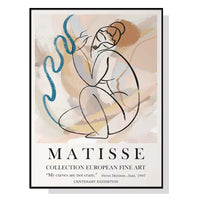 Thumbnail for Wall Art 50cmx70cm Matisse Nude Line Black Frame Canvas