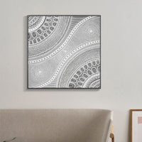 Thumbnail for Wall Art 60cmx60cm Nayiri Bami Black Frame Canvas