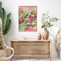 Thumbnail for Wall Art 80cmx120cm Summer Smile A Wood Frame Canvas