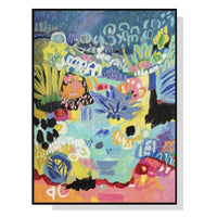 Thumbnail for Wall Art 50cmx70cm Summer Smile B Black Frame Canvas