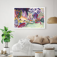 Thumbnail for Wall Art 50cmx70cm Late Summer White Frame Canvas