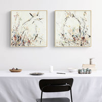 Thumbnail for Wall Art 70cmx70cm Afternoon Walk 2 Sets Gold Frame Canvas