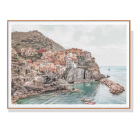 Thumbnail for Wall Art 90cmx135cm Italy Cinque Terre Wood Frame Canvas