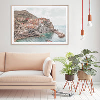 Thumbnail for Wall Art 90cmx135cm Italy Cinque Terre Wood Frame Canvas