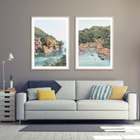 Thumbnail for Wall Art 70cmx100cm Italy Coast 2 Sets Wood Frame Canvas