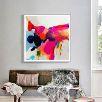 Thumbnail for Wall Art 50cmx50cm Reach In White Frame Canvas