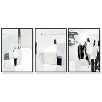 Thumbnail for Wall Art 40cmx60cm Soft Spoken 3 Sets Black Frame Canvas