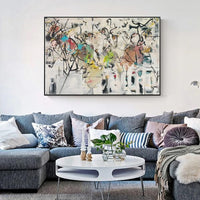 Thumbnail for Wall Art 50cmx70cm Abstract White Dream Black Frame Canvas