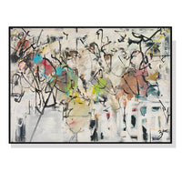 Thumbnail for Wall Art 100cmx150cm Abstract White Dream Black Frame Canvas