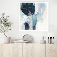Thumbnail for Wall Art 80cmx80cm Luz II White Frame Canvas