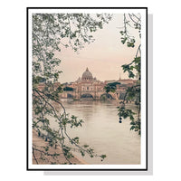 Thumbnail for Wall Art 50cmx70cm Rome City Black Frame Canvas