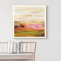 Thumbnail for Wall Art 70cmx70cm Blooming Field Gold Frame Canvas