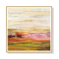 Thumbnail for Wall Art 80cmx80cm Blooming Field Gold Frame Canvas