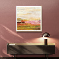 Thumbnail for Wall Art 80cmx80cm Blooming Field Gold Frame Canvas