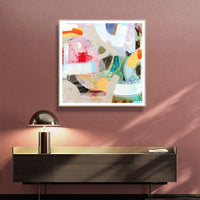 Thumbnail for Wall Art 70cmx70cm Changed My Mind IV by Aleah Koury Gold Frame Canvas