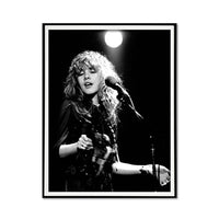 Thumbnail for Wall Art 30cmx40cm Young Stevie Nicks in Concert Poster, Black Frame Canvas