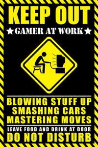 Thumbnail for Gamer At Work Poster