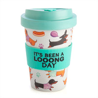 Thumbnail for Dachshund Eco To Go Bamboo Cup - It's Been A Long Day