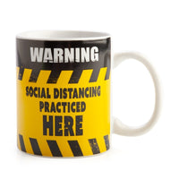 Thumbnail for Social Distancing Warning Sign Coffee Mug